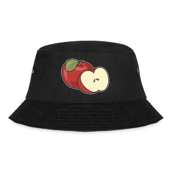 Apfel - Bucket Hat - Schwarz - Vorne - Lela (165cm)