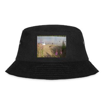 ENTE IN EINEM SEE - Bucket Hat - Schwarz - Vorne - Lela (165cm)