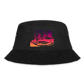 bmx race race racer - Bucket Hat - Schwarz - Vorne - Lela (165cm)