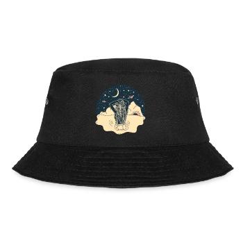 Nature, Sun, Moon, Stars, Sky, Water, Planet - Bucket Hat - black - Front - Lela (165cm)