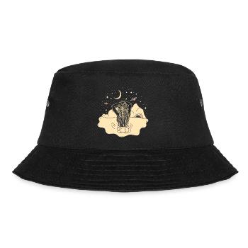 Nature, Sun, Moon, Stars, Sky, Water, Planet - Bucket Hat - black - Front - Lela (165cm)