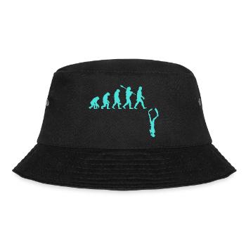 Evolution des Freitauchens - Bucket Hat - Schwarz - Vorne - Lela (165cm)