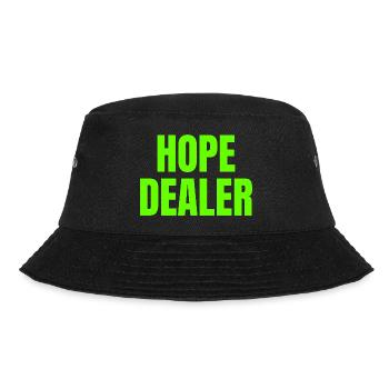 Hope Dealer - Christian Zitate - Bucket Hat - Schwarz - Vorne - Lela (165cm)