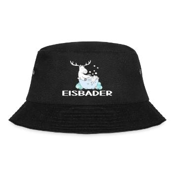 eisbader cool arktis winterbad eischwimmen arktis - Bucket Hat - Schwarz - Vorne - Lela (165cm)