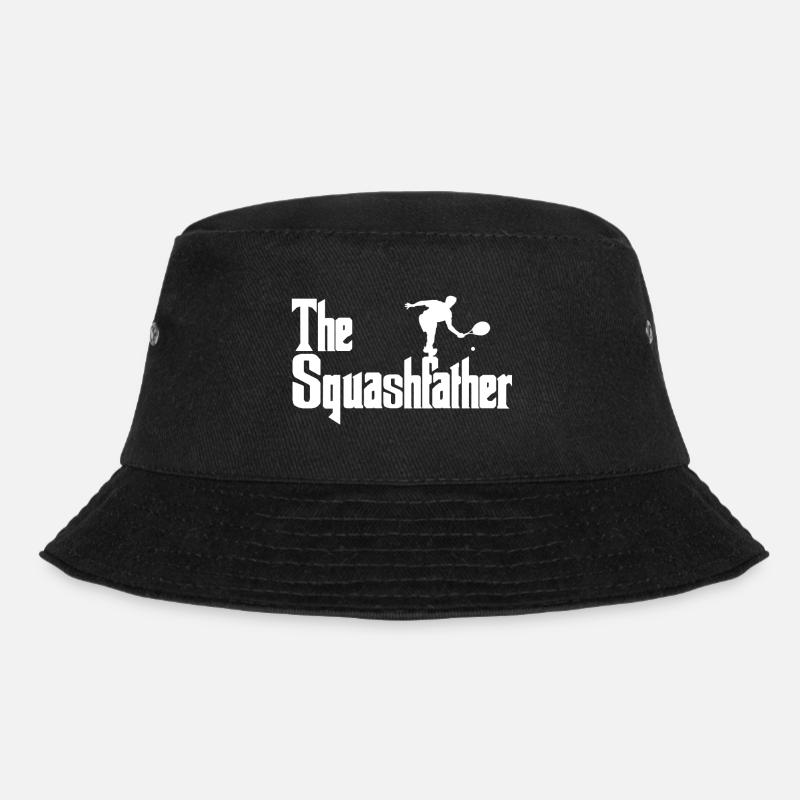 Squash Squash player - Bucket Hat - black