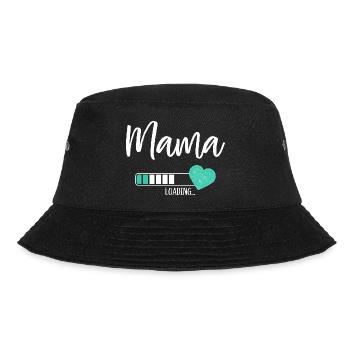 Mama Loading Herz Baby Junge Werdende Mama - Bucket Hat - Schwarz - Vorne - Lela (165cm)