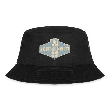 FORTSCHRITT - Retro - Ostalgie - DDR - Bucket Hat - Schwarz - Vorne - Lela (165cm)
