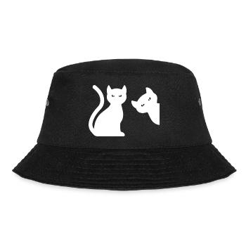 Cat Katze - Bucket Hat - black - Front - Lela (165cm)