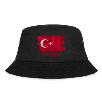 Turkey Flag - Bucket Hat - black - Front - Lela (165cm)