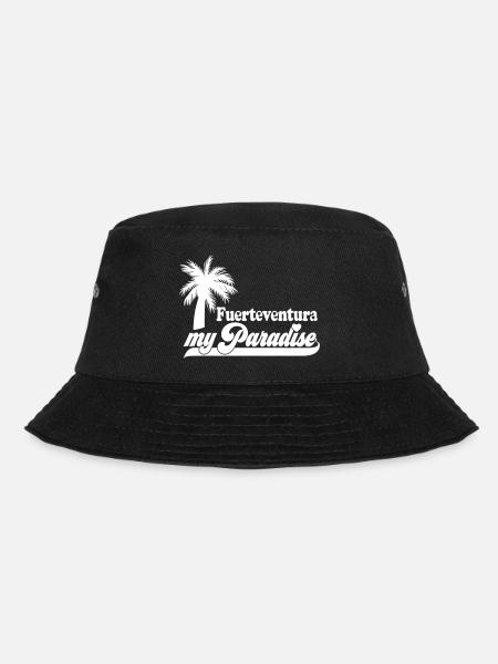Farbe änderbar | Fuerteventura my Paradise - Bucket Hat - Schwarz