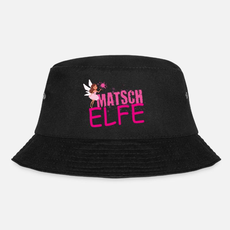 Muddy run shirt mud Matsch Lauf Elfe Team Frau - Bucket Hat - Schwarz