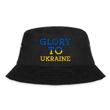 Glory To Ukraine - Bucket Hat - Schwarz - Vorne - Lela (165cm)