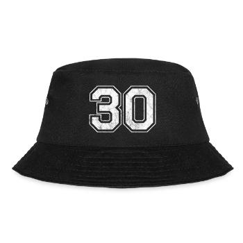 Number 30 - Bucket Hat - black - Front - Lela (165cm)
