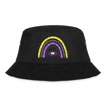 LGBTQ Nonbinary Rainbow Nonbinary Pride - Bucket Hat - black - Front - Lela (165cm)