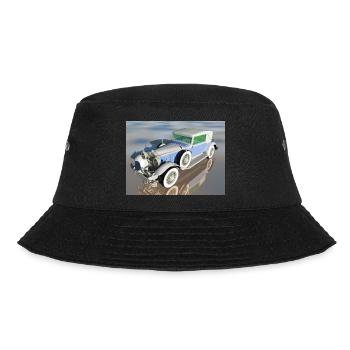 Oldtimer, Auto, Automobil, Geschenkidee - Bucket Hat - Schwarz - Vorne - Lela (165cm)