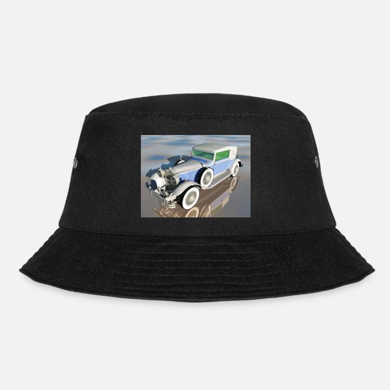 Oldtimer, Auto, Automobil, Geschenkidee - Bucket Hat - Schwarz