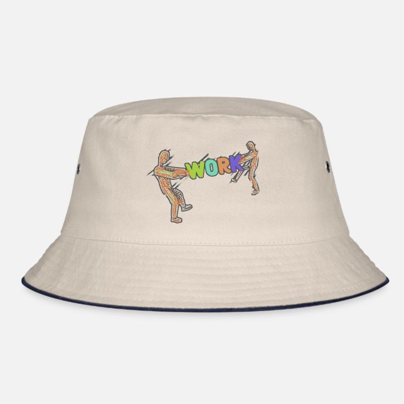 Work Work Worker Worker Occupation Bucket Hat