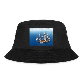 Historic sailing ship HMS Victory - Bucket Hat - black - Front - Lela (165cm)