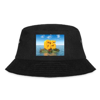 Year 65 - Bucket Hat - black - Front - Lela (165cm)