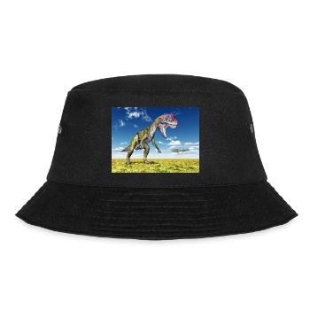 Dinosaurier Cryolophosaurus - Bucket Hat - Schwarz - Vorne - Lela (165cm)