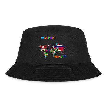 Welcome to this World - Bucket Hat - black - Front - Lela (165cm)