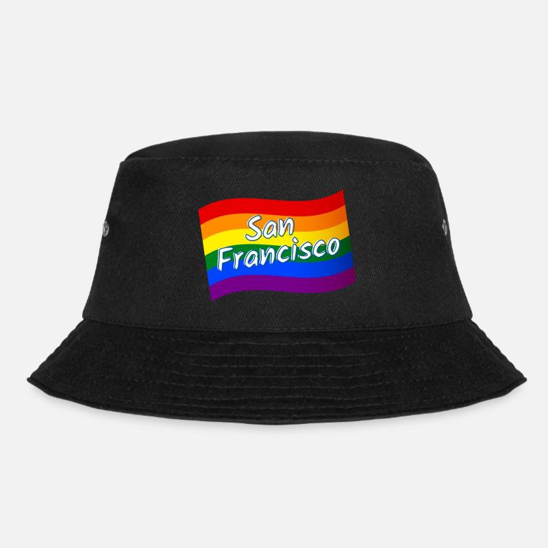 Gay Pride San Francisco drapeau arc-en-ciel LGBT LGBTQ - Bob - noir