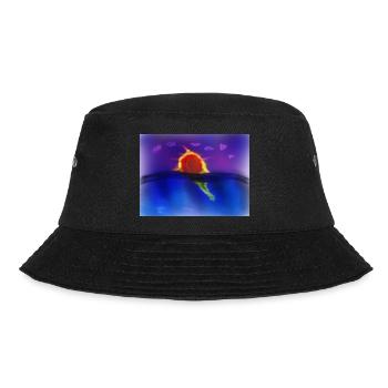 Sonnenuntergang im Meer - Bucket Hat - Schwarz - Vorne - Lela (165cm)