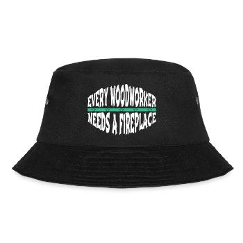 funny quote americas forestry logging - Bucket Hat - black - Front - Lela (165cm)
