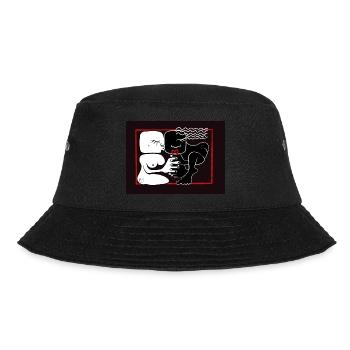 Liebespaar - Bucket Hat - Schwarz - Vorne - Lela (165cm)