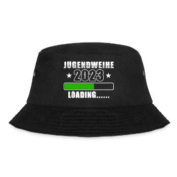 Jugendweihe 2023 Loading - Bucket Hat - Schwarz - Vorne - Lela (165cm)
