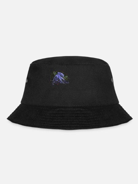 Octopus - Under the sea - Bucket Hat - black