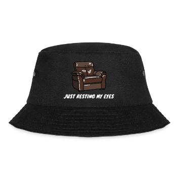 Nur meine Augen ruhen lassen - Bucket Hat - Schwarz - Vorne - Lela (165cm)