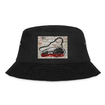 Mandoline (Bluegrass-Mandoline Streetart) - Bucket Hat - Schwarz - Vorne - Lela (165cm)