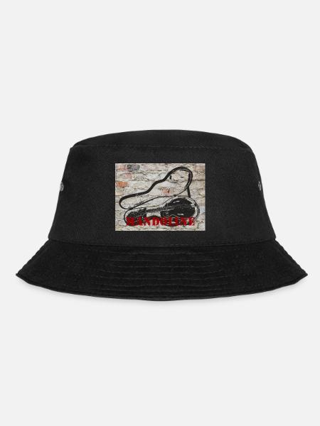 Mandoline (Bluegrass-Mandoline Streetart) - Bucket Hat - Schwarz