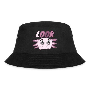 Cute Kawaii Axolotl Anime who loves axolotls - Bucket Hat - black - Front - Lela (165cm)