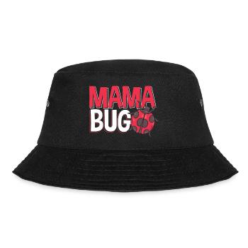 Ladybug Entomologist Ladybirds Entomology Mama Bug - Bucket Hat - Schwarz - Vorne - Lela (165cm)