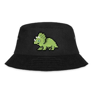 Pixel Dinosaurs - Bucket Hat - black - Front - Lela (165cm)