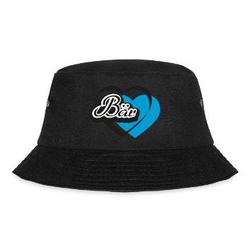 Kosename Bär Herz - Bucket Hat - Schwarz - Vorne - Lela (165cm)