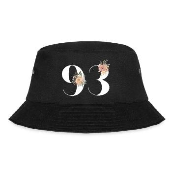 Blumen zum 93. Jahrestag (Geschenk von 93 Jahren) - Bucket Hat - Schwarz - Vorne - Lela (165cm)