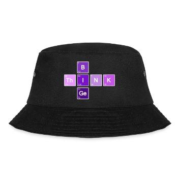Think Big (Lila) - Bucket Hat - Schwarz - Vorne - Lela (165cm)