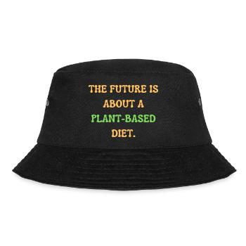 The Future is about a plant based diet - Bucket Hat - black - Front - Lela (165cm)