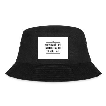 presentie Zitat - Bucket Hat - Schwarz - Vorne - Lela (165cm)
