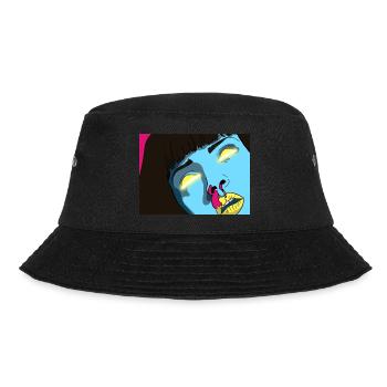 mia - Bucket Hat - Schwarz - Vorne - Lela (165cm)