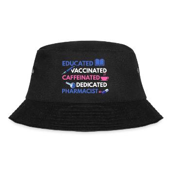 Apotheker Apotheke Pharmazie PTA - Bucket Hat - Schwarz - Vorne - Lela (165cm)