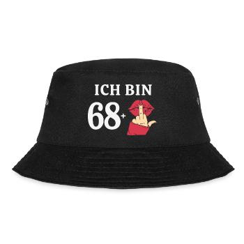 69 Jahre Geburtstagsspruch Runder Geburtstag 69. - Bucket Hat - Schwarz - Vorne - Lela (165cm)