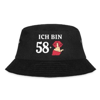 59 Jahre Geburtstagsspruch Runder Geburtstag 59. - Bucket Hat - Schwarz - Vorne - Lela (165cm)