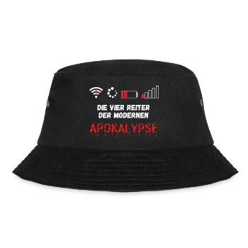Die vier Reiter der modernen Apokalypse Lustig - Bucket Hat - Schwarz - Vorne - Lela (165cm)