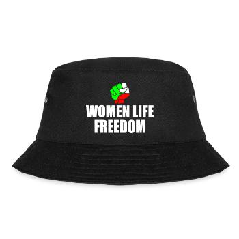 Women life freedom iran - Bucket Hat - Schwarz - Vorne - Lela (165cm)