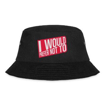 I prefer not to - Bucket Hat - black - Front - Lela (165cm)