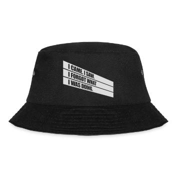 I came saw forget - Bucket Hat - Schwarz - Vorne - Lela (165cm)